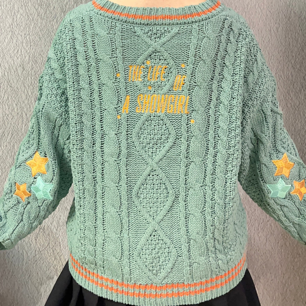 Taylor The Life Of A Showgirl TLOAS Green Cardigan Knitted Vintage