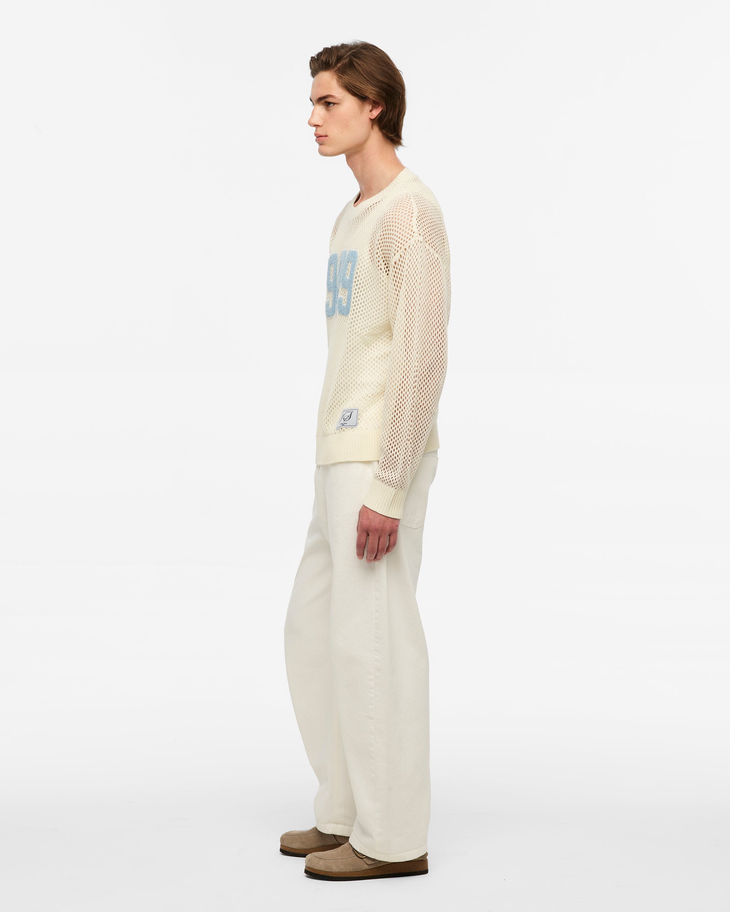 Taylor's 1989-Inspired Mesh Knit Sweater  Lightweight Retro Pullover