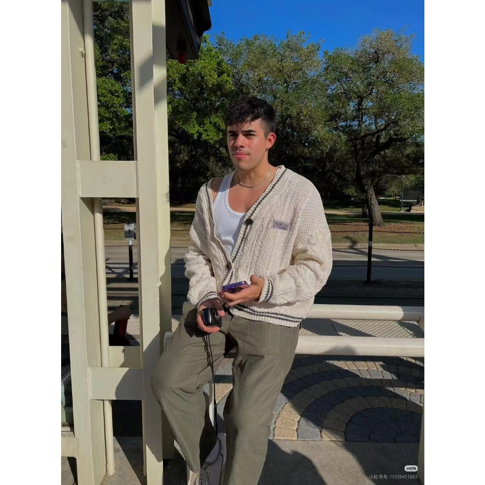 Taylor's Beige White Folklore Inspriled Cardigan Sweater