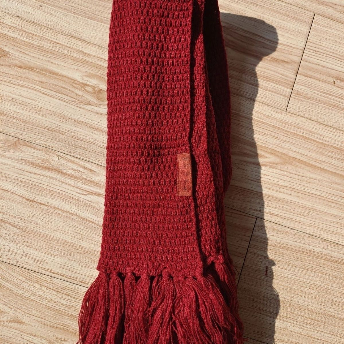 Taylor's Red All Too Well Scarf Embroidered Cable Knite