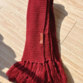 Taylor's Red All Too Well Scarf Embroidered Cable Knite
